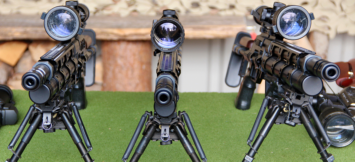 Extreme Power Air Rifle Three Rifles Reverse View Slide